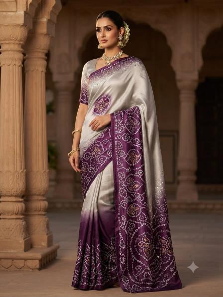Vinayak bandhni print biggest wholesale saree market in india